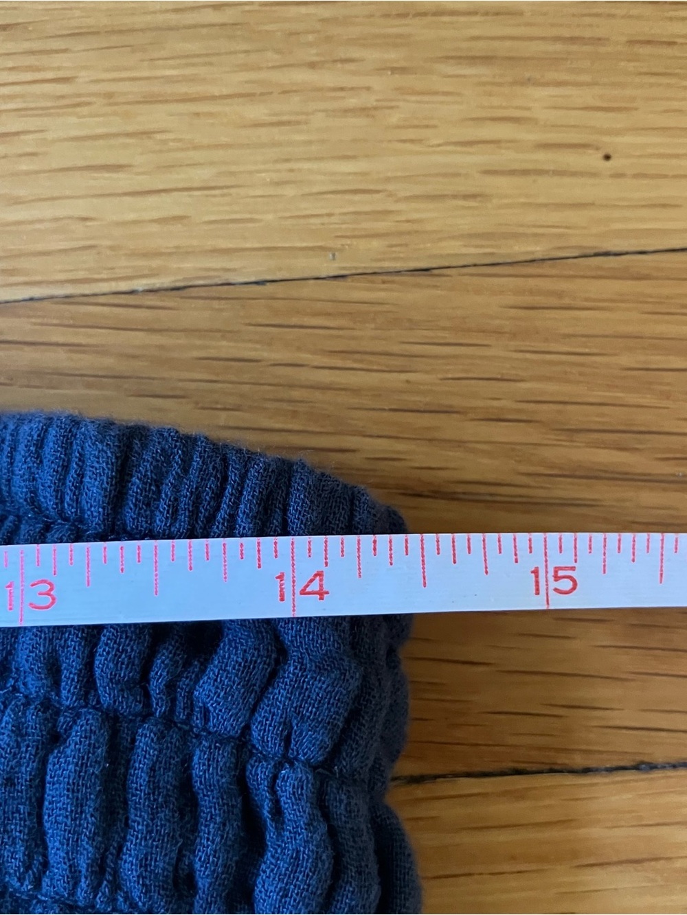 Quince Indigo Blue New NWT Organic Cotton Gauze Smocked Wide Leg Jumpsuit Medium - Picture 7 of 12